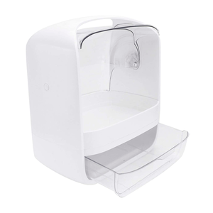 Caixa Organizadora de Maquiagem Cosméticos Com Gaveta Tampa Acrílico - Branco Genuinos Porta Maquiag