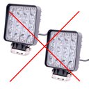 Ver imagem 5 de Farol de milha Automotivo 48w Led Quadrado Universal Branco Frio Carro Moto Off Road