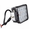 Farol de milha Automotivo 48w Led Quadrado Universal Branco Frio Carro Moto Off Road - 3