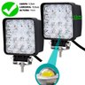 Farol de milha Automotivo 48w Led Quadrado Universal Branco Frio Carro Moto Off Road - 4