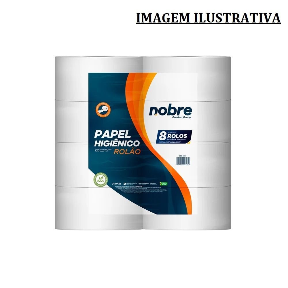 Papel Higiênico Folha Simples Rolo 10cm X 300m Goedert