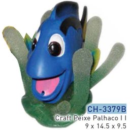 CRAFT ENFEITE RESINA PEIXE BLUE TANG CH-3379B - UN - 2