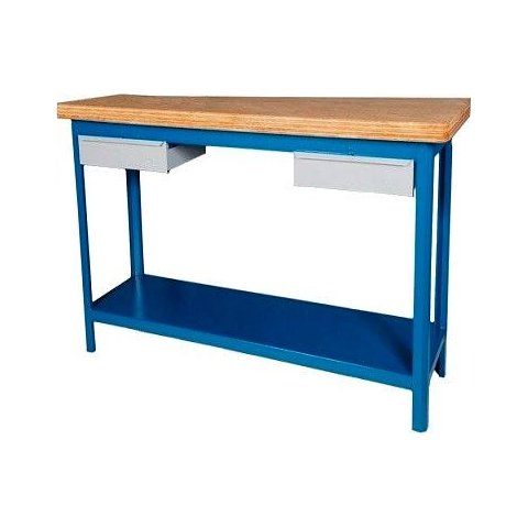 Bancada Aberta Tampo de 40mm 2 Gavetas 200x60x92cm Bancada202cd Fercar