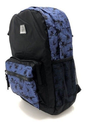MOCHILA HAWAII HANG LOOSE SUMMER COQUEIROS AZUL MASCULINO - 2 - Preto e Azul - 2