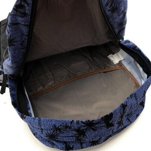 MOCHILA HAWAII HANG LOOSE SUMMER COQUEIROS AZUL MASCULINO - 2 - Preto e Azul - 4