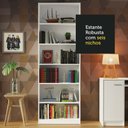 Ver mais imagens de Kit Madesa Estante Livreiro 6908 + Estante Livreiro 6906 Branco Cor:Branco