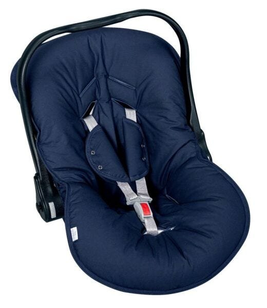 Capa para Bebê Conforto com Protetor de Cinto Marinho - Batistela Baby - 1