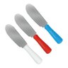 Kit 6 Espátulas Faca Manteiga Patê Geleia Faquinha Pequena Requeijão Aço Inox Polipropileno - 5