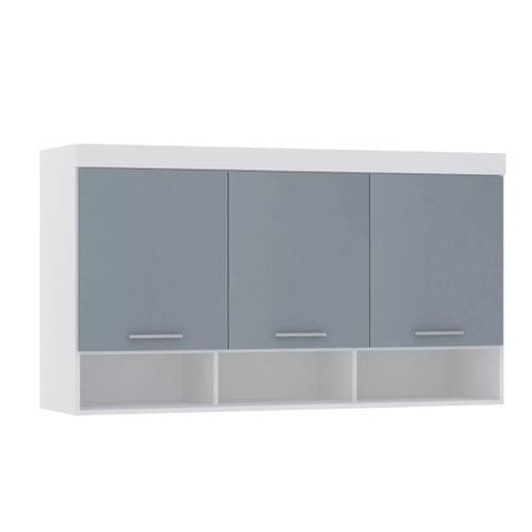 Guarda-roupa Modulado 145cm Aéreo 3 Portas Alpes Luciane