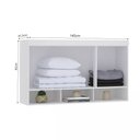 Ver imagem 2 de Guarda-roupa Modulado 145cm Aéreo 3 Portas Alpes Luciane