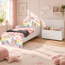 Ver imagem 5 de Mini Cama Infantil Unicórnio 100% MDF Quinas Arredondas Proteção