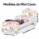 Ver imagem 3 de Mini Cama Infantil Unicórnio 100% MDF Quinas Arredondas Proteção