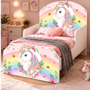 Ver imagem 1 de Mini Cama Infantil Unicórnio 100% MDF Quinas Arredondas Proteção