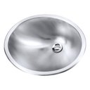 Ver imagem 2 de Cuba Oval Para Banheiro Inox 1mm Escovado 48,6x41x17,8cm