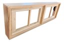 Ver imagem 1 de Janela Vitro Duplo 40x100x12 Modelo Quadriculado