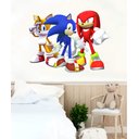 Ver imagem 1 de Adesivo de Parede Infantil Sonic Mod03:80 X 61 Cm