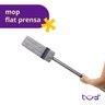 Mop Flat Prensa com Esfregão de Microfibra Limpeza Lava e Seca - Tud - 3