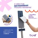 Ver imagem 4 de Mop Flat Prensa com Esfregão de Microfibra Limpeza Lava e Seca - Tud
