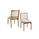 Ver imagem 1 de Cadeiras para Mesa de Jantar Madeira Maciça com Telinha - Barcelona - Requinte Salas