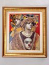 Ver imagem 1 de Quadro “mulher Con Mascara” de Angel Cestac