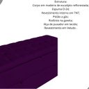 Ver imagem 2 de Calçadeira Baú Sapateira 190cm Ayla Veludo Capitonê