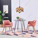 Ver imagem 4 de Luminária Lustre Pendente Madeira Natural Teto Sala Quarto Cozinha Lúpulo G