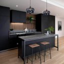 Ver imagem 4 de Luminária Lustre Pendente Madeira Teto Sala Quarto Cozinha Lúpulo M Preto