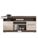 Ver imagem 3 de Rack Bancada Yara Nogueira Real/off White para Tv até 47” - Colibri