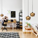 Ver imagem 4 de Luminária Lustre Pendente Madeira Natural Teto Sala Quarto Cozinha Lúpulo P