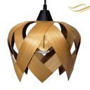 Ver imagem 1 de Luminária Lustre Pendente Madeira Natural Teto Sala Quarto Cozinha Lúpulo P