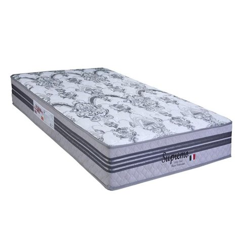 Colchão Solteiro Molas Ensacadas Supremo Gray (88x188x25) - Paropas