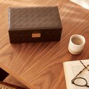 Ver imagem 3 de Caixa Decorativa em MDF com Revestimento em PU Marrom Escuro 23,5cm 23055g Mart