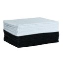 Ver imagem 1 de Kit 20 Toalhas Manicure Perfeito Estilo - Preto e Branco