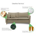 Ver imagem 7 de Sofá 2 Lugares Retrô 164cm Veludo Kassia