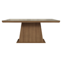 Ver imagem 4 de Mesa de Jantar Retangular Tampo com Moldura e Vidro Sobreposto Rustic/Crema 5364 Madesa