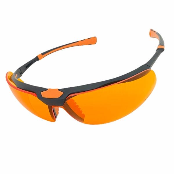 OCULOS DE PROTEÇÃO 5X3 COM LENTE LARANJA UV525 BLUE CONTROL - 5