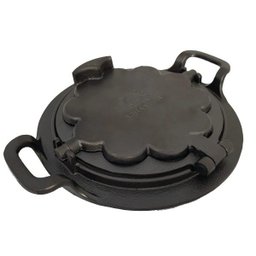 Forma Pra Fazer Waffle Alça Ferro Fundido Fogão A Lenha 24cm - 1