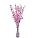 Ver imagem 7 de Cerejeira Flores Artificiais Rosa Kit 10 Galhos Folhagem