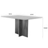 Mesa Olivia Mdf 4 Cadeiras Lunara Marrom, Off White e Imbuia - 3