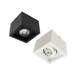 Plafon Spot Sobrepor Box Preto + Led Ar70 Branco Quente Starlumen St2761 - 4