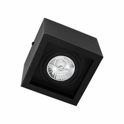 Plafon Spot Sobrepor Box Preto + Led Ar70 Branco Quente Starlumen St2761 - 3