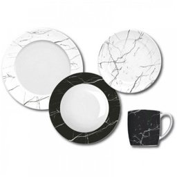 PRATO RASO VERSA NERO GERMER PORCELANAS - 3