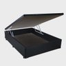 Cama Box Baú Casal Platinum Acolchões Preto 41x138x188 - 1