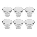 Ver imagem 1 de Conjunto 6 Taças de Cristal Pearl Sobremesa Wolff 200ml Mesa Posta Relevo Incolor