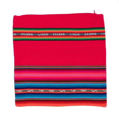 Capa Almofada Étnica Aguayo Pink Linda Paceña