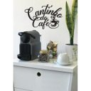 Ver imagem 2 de Cantinho do café 37x24cm Lettering em Madeira Mdf Aplique Parede