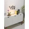 Cantinho do café 37x24cm Lettering em Madeira Mdf Aplique Parede - 3