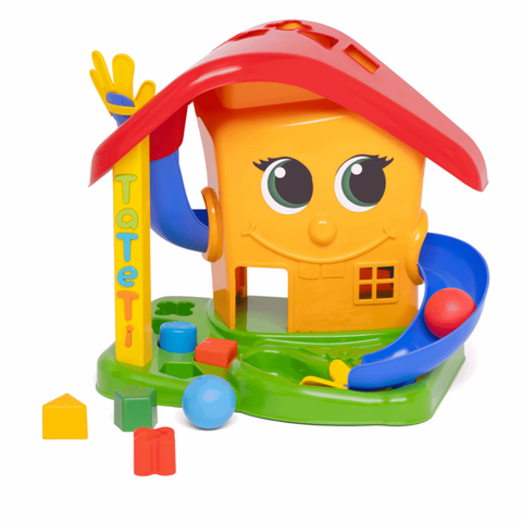 Casinha Play House Brinquedo Educativo com Encaixe e Bolinhas +18 Meses