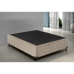 Base de Cama Box Casal 138x188 Bege Suede - 1