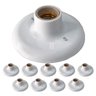 Kit 10 Plafonier Plafon 100w Bocal Soquete E27 em Porcelana Cor Branco - 1